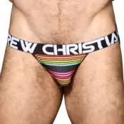 Andrew Christian 2-pack Almost Naked Chill Stripe Jock