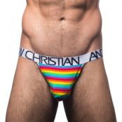 Andrew Christian Almost Naked Pride Stripe Jock * Fri Frakt *