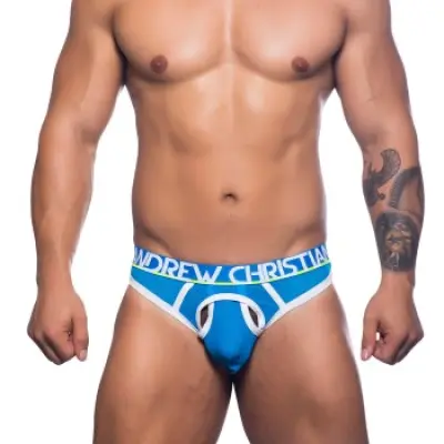 Andrew Christian Soccer Air Mesh Thong * Fri Frakt *