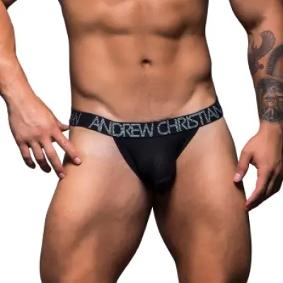 Andrew Christian Soccer Jock Thong * Fri Frakt *