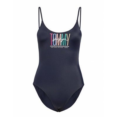 -Piece Baddräkt Badkläder Blå Tommy Hilfiger