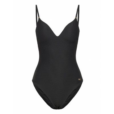 -Piece Baddräkt Badkläder Svart Tommy Hilfiger