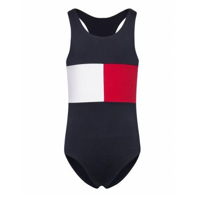 -Piece Baddräkt Badkläder Blå Tommy Hilfiger