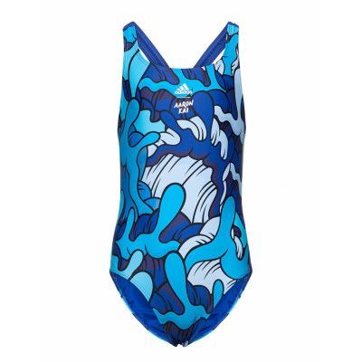 Aaron Kai Primeblue Swimsuit Baddräkt Badkläder Blå Adidas Performance