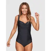 Abecita Capri Twisted Delight Swimsuit Paradise Pink - Black - B/C x 40