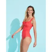 Abecita Capri Twisted Delight Swimsuit Paradise Pink - Red - B/C x 44