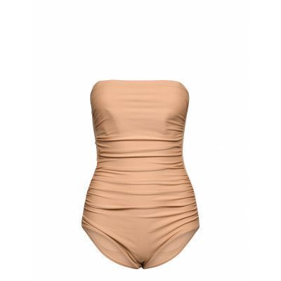 Acapulco Baddräkt Badkläder Beige Scampi