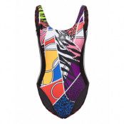 Adidas Richi Mnisi Swimsuit Baddräkt Badkläder Multi/mönstrad Adidas Performance