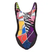 Adidas Richi Mnisi Swimsuit Baddräkt Badkläder Multi/mönstrad Adidas Performance