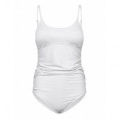 Adrianna Maternity Swimsuit Baddräkt Badkläder Vit Underprotection