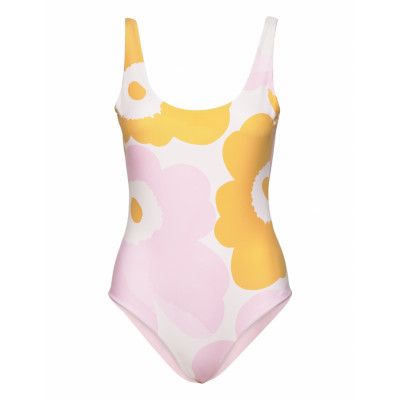 Agnethe Unikko Swimsuit Baddräkt Badkläder Rosa Marimekko