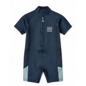 Alessi Shortsleeve Wetsuit Baddräkt Badkläder Navy Liewood