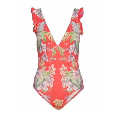 Althea Swimsuit Baddräkt Badkläder Röd By Malina