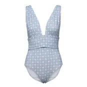 Alvina Swimsuit Baddräkt Badkläder Blå By Malina