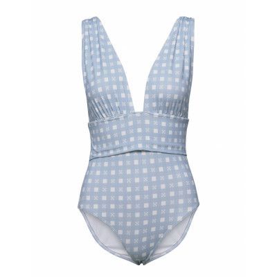 Alvina Swimsuit Baddräkt Badkläder Blå By Malina