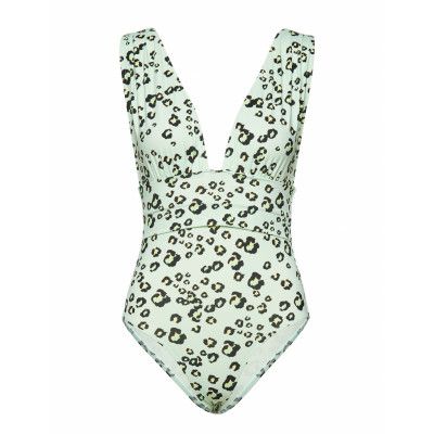 Alvina Swimsuit Baddräkt Badkläder Grön By Malina