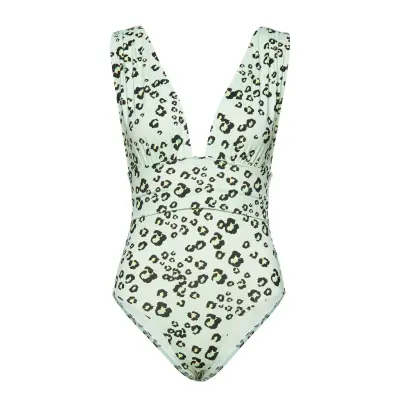 Alvina Swimsuit Baddräkt Badkläder Grön By Malina