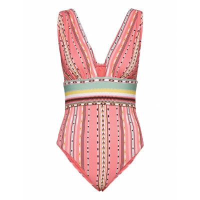 Alvina Swimsuit Baddräkt Badkläder Rosa By Malina