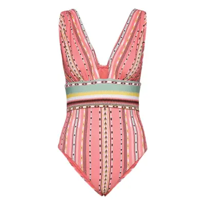 Alvina Swimsuit Baddräkt Badkläder Rosa By Malina