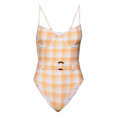 Amalfi Piece Baddräkt Badkläder Yellow Faithfull The Brand