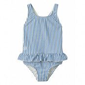 Amara Stripe Swimsuit Baddräkt Badkläder Blue Liewood