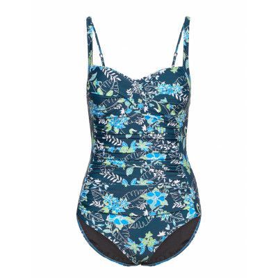 Amber Swimsuit Baddräkt Badkläder Blå Missya