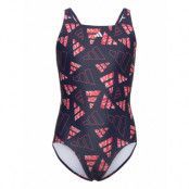 Aop Bars Suit G Sport Swimsuits Navy Adidas Performance