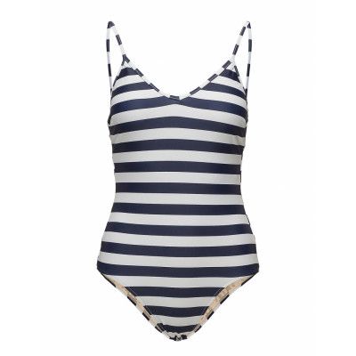 Bathing Suit Marine Baddräkt Badkläder Blå Becksöndergaard