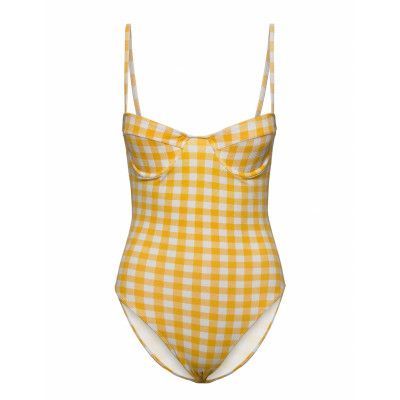 Bea Piece Baddräkt Badkläder Gul Faithfull The Brand