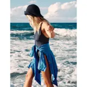 Becksöndergaard Polka Dot Bea Swimsuit - Navy - S