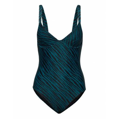 Bettina Piece Baddräkt Badkläder Blue Faithfull The Brand