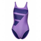 Big Bars Suit Sport Swimsuits Purple Adidas Performance