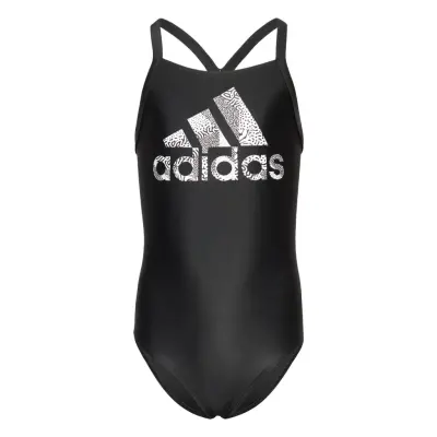 Big Logo Suit Sport Swimsuits Svart Adidas Performance