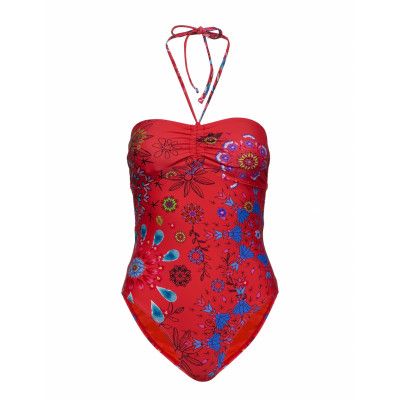 Biki Creta Baddräkt Badkläder Röd Desigual