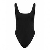 Black Aquaholic Swimsuit *Villkorat Erbjudande Baddräkt Badkläder Svart Understatement Underwear