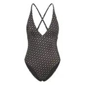 BOSS Bb Monogram Swimsuit Multi/patterned