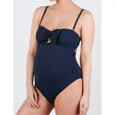 Cache Coeur Maternity Swimsuit One Piece Bamboo - Navy - 44