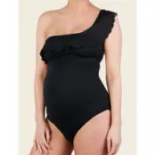 Cache Coeur Maternity Swimsuit One Piece Bloom - Black - 44