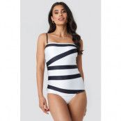 Calvin Klein Bandeau One Piece Swimsuit - Multicolor