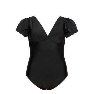 Carelly Flounce Swimsuit Baddräkt Badkläder Svart ONLY Carmakoma