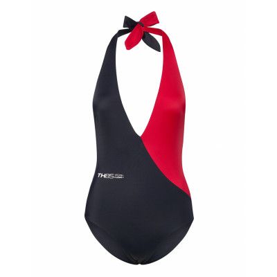 Cheeky -Piece Plunge Baddräkt Badkläder Multi/mönstrad Tommy Hilfiger