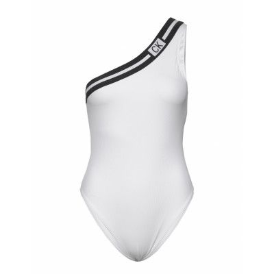Cheeky Shoulder O Baddräkt Badkläder Vit Calvin Klein