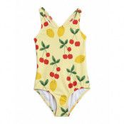 Cherry Lemonade Swimsuit Baddräkt Badkläder Gul Mini Rodini