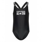 Converse Cnvg 1 Pc Core Logo Swimsuit Svart