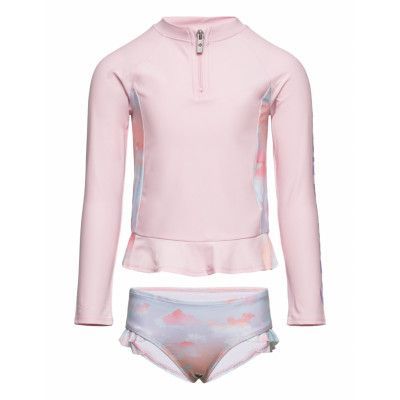 Cnvg 2Pc Rash Guard *Villkorat Erbjudande Baddräkt Badkläder Rosa Converse