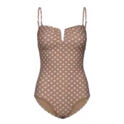 Cocos Baddräkt Badkläder Brun By Malene Birger