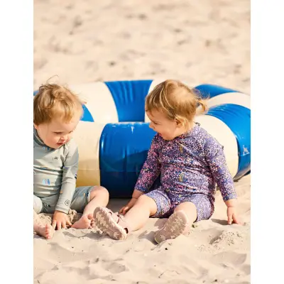 Color Kids Baby Suit L/S, Aop - Green - 80