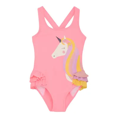 Color Kids Swimsuit W. Application Rosa