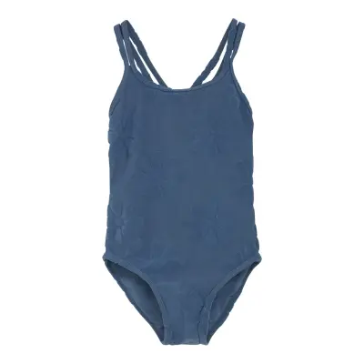 Color Kids Swimsuit W. Stucture Marinblå