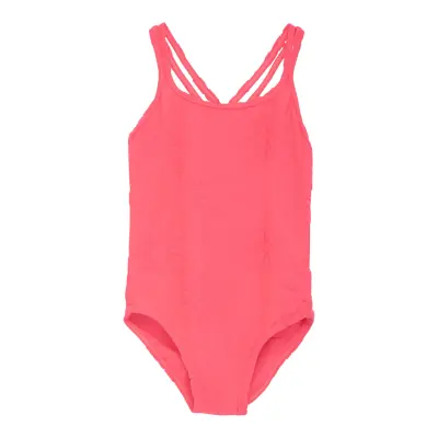 Color Kids Swimsuit W. Stucture Rosa